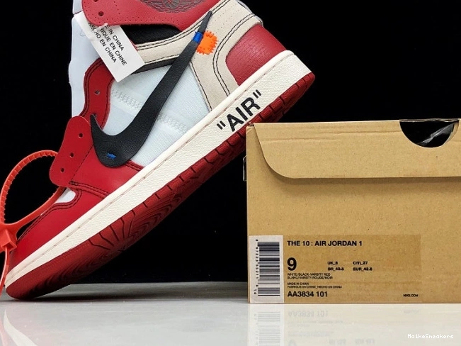 MaikeSneakers AA3834-101 Retro Chicago Off-White Air Ten 1 The Jordan 0713